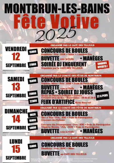Fête votive de Montbrun-les-Bains