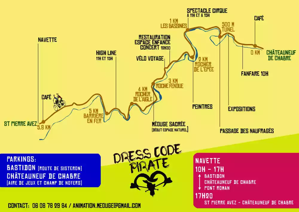 parcours des animations sacrée méouge 2023